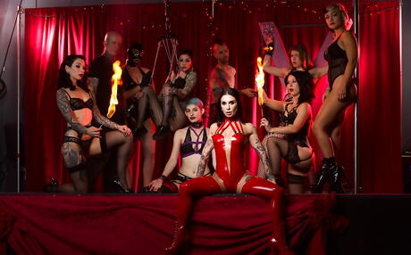 Excellent american dark hair milf Joanna Angel in fetish gallery 